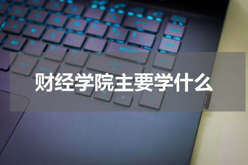 财经学院主要学什么