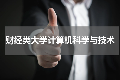 财经类大学计算机科学与技术