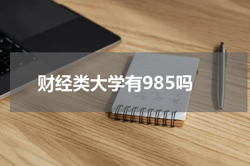 财经类大学有985吗