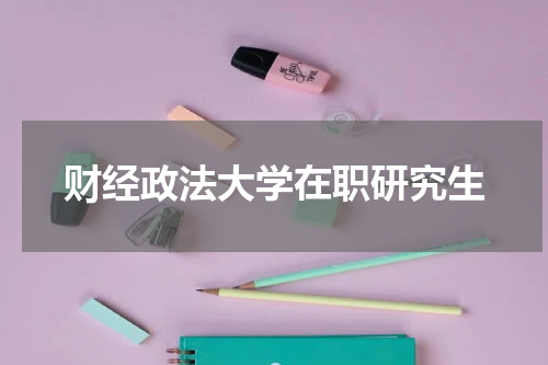 财经政法大学在职研究生