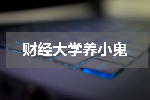 财经大学养小鬼