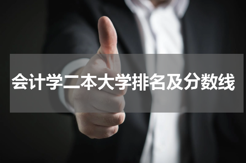 会计学二本大学排名及分数线