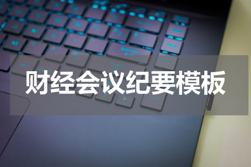 财经会议纪要模板