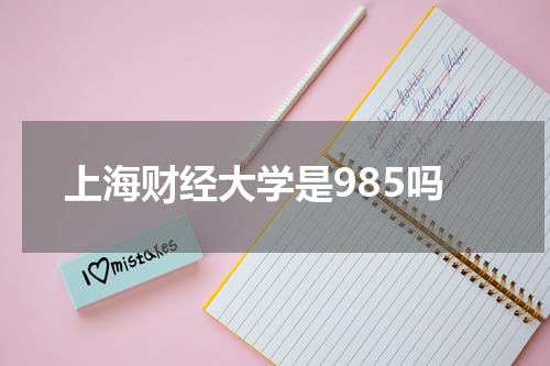 上海财经大学是985吗
