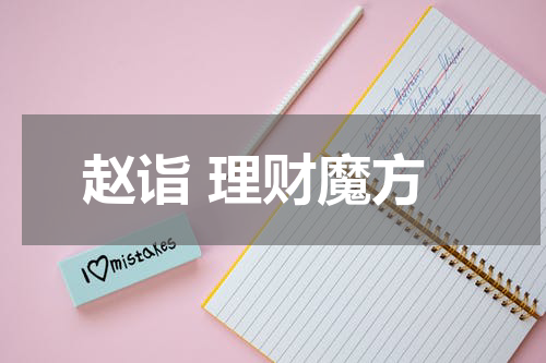 赵诣 理财魔方
