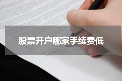 股票开户哪家手续费低