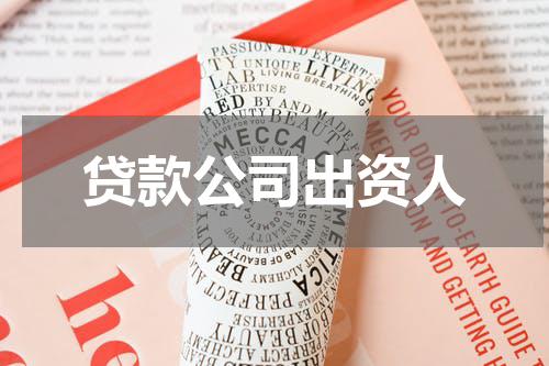 贷款公司出资人