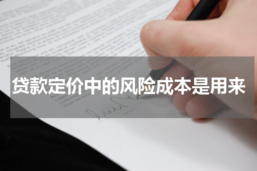 贷款定价中的风险成本是用来