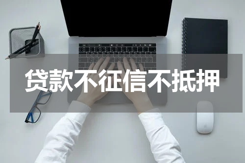 贷款不征信不抵押