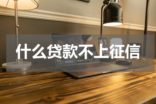什么贷款不上征信