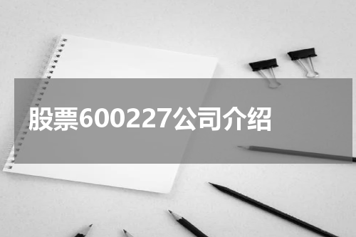 股票600227公司介绍