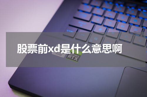 股票前xd是什么意思啊