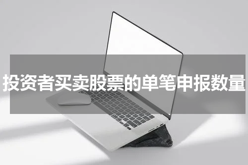 投资者买卖股票的单笔申报数量