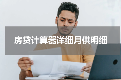 房贷计算器详细月供明细
