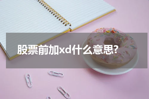 股票前加xd什么意思?