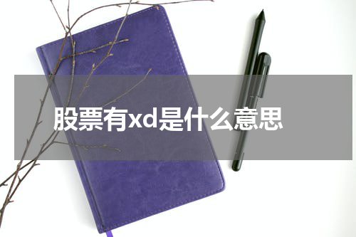 股票有xd是什么意思