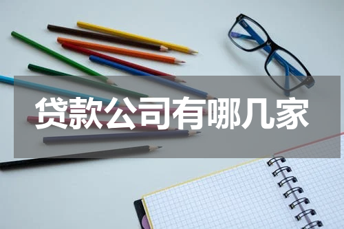 贷款公司有哪几家