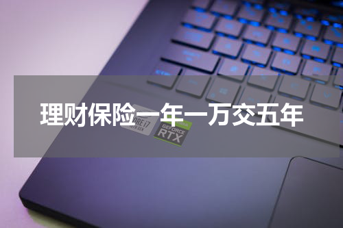 理财保险一年一万交五年