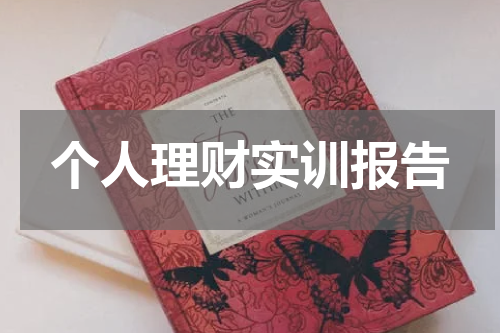 个人理财实训报告