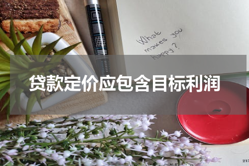 贷款定价应包含目标利润