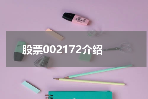 股票002172介绍