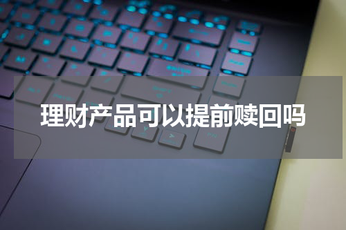 理财产品可以提前赎回吗
