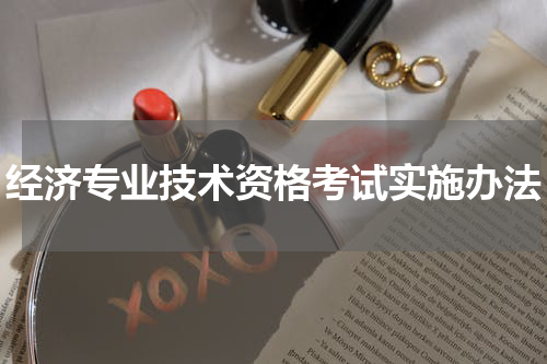 经济专业技术资格考试实施办法