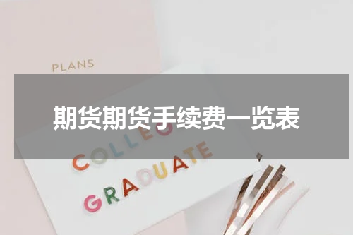 期货期货手续费一览表