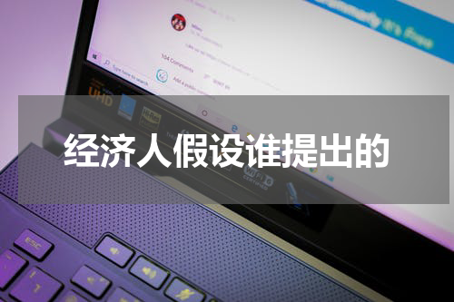经济人假设谁提出的