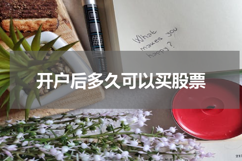 开户后多久可以买股票