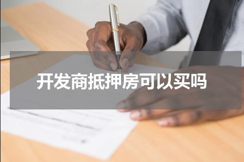 开发商抵押房可以买吗