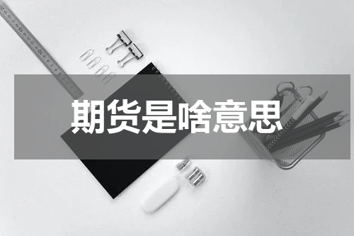 期货是啥意思