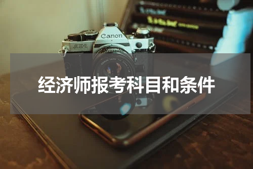 经济师报考科目和条件
