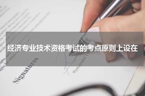 经济专业技术资格考试的考点原则上设在