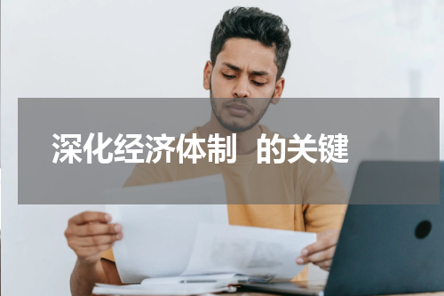 深化经济体制  的关键