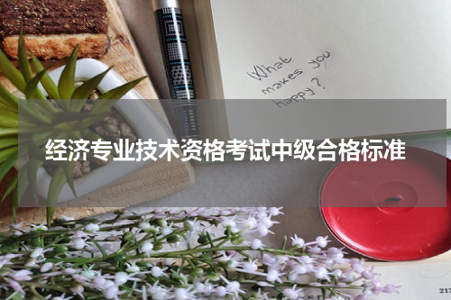 经济专业技术资格考试中级合格标准