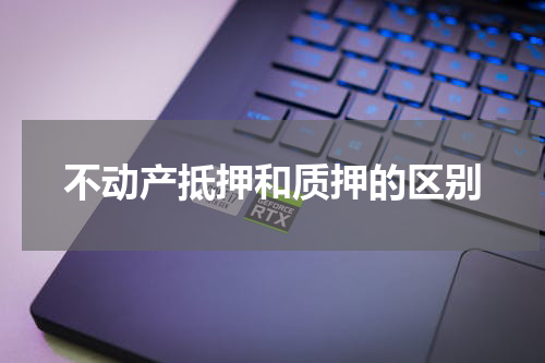 不动产抵押和质押的区别