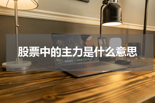 股票中的主力是什么意思