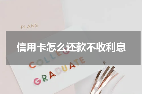 信用卡怎么还款不收利息