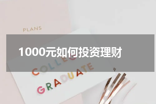 1000元如何投资理财