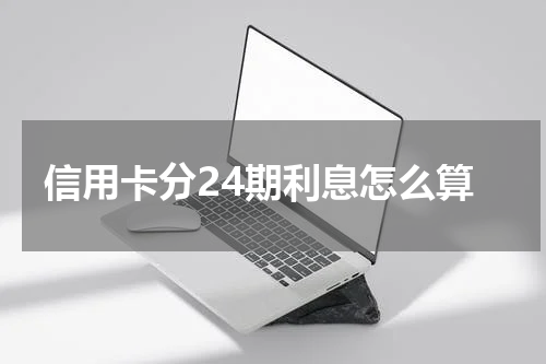信用卡分24期利息怎么算