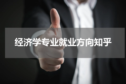 经济学专业就业方向知乎
