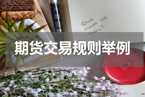 期货交易规则举例