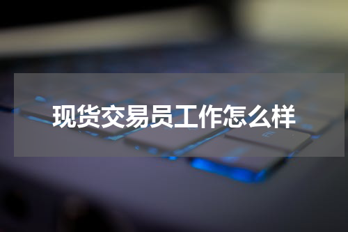 现货交易员工作怎么样