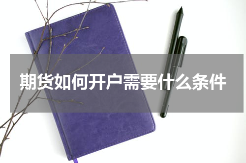 期货如何开户需要什么条件
