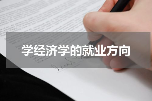 学经济学的就业方向