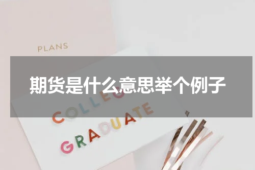 期货是什么意思举个例子