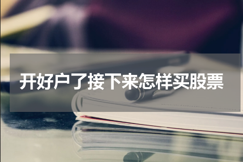 开好户了接下来怎样买股票