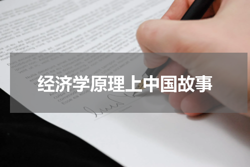 经济学原理上中国故事