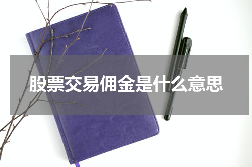 股票交易佣金是什么意思